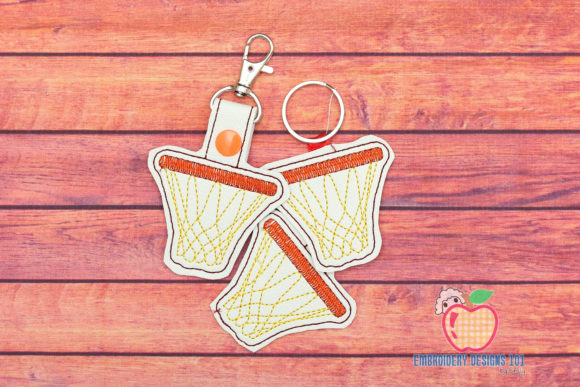 Basketball Net ITH Key Fob Pattern