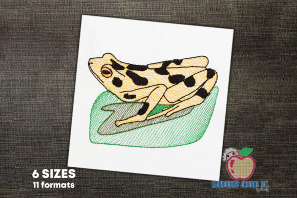 Black Spotted Frog Quick Stitch