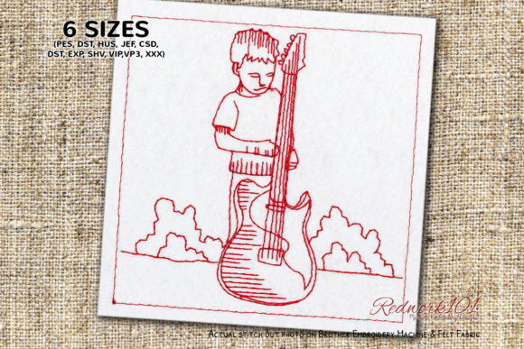 Boy with Electric Guitar