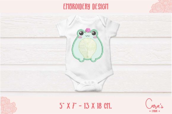 Cara’s Embor Frog Flower Applique