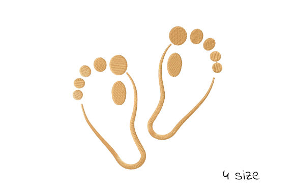 Cute Footprint: A Seasonal Embroidery Gem