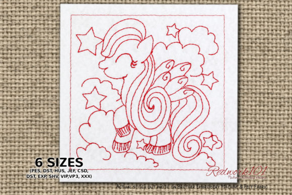 Fairytale Unicorn Design: A Whimsical Embroidery Gem