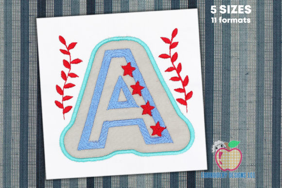 Letter a Double Applique