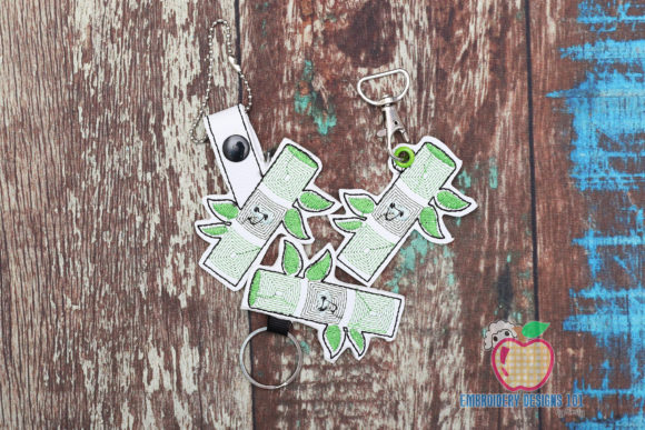 Plant of Sugarcane in the Hoop Keyfob