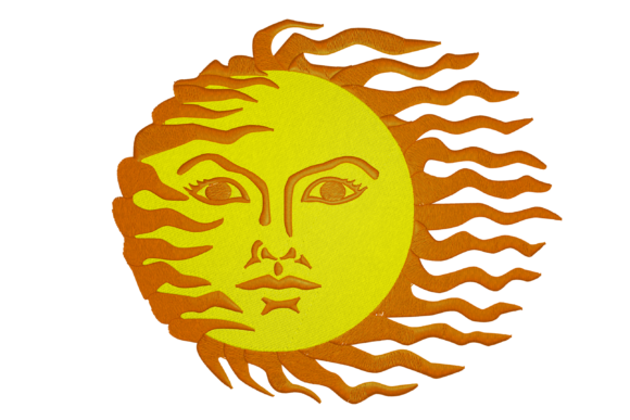 Sun: A Bright, Business-Ready Embroidery Design